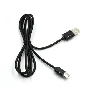 Geflecht-Ladekabel von USB auf Type-C mit Kunststoffgehäuse