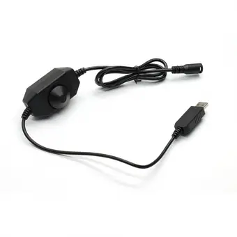 usb 5v to 12v dc5.5*2.1 lock female cable with Dimmer step up cable