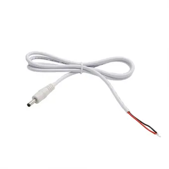 dc3.5*1.35 male to open white cable