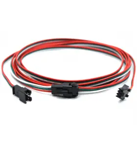 1M Red Green White Ul1007 22Awg Jst Smp Ph2.5Mm 3Pin Male To Female Cable For Led view 2