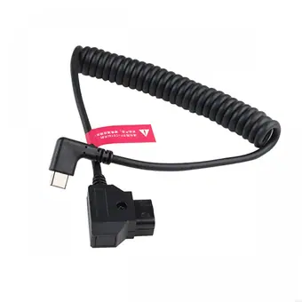 Type C angle male to D-tap coiled cable Alvin's Cables Dummy Adapter Used for camera and UAV power supply