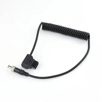 D-tap to dc5521 male with screw coiled cable to Weipu Cable BMPCC 4K Power Cable for V Mount Gold Mount Battery dtap supply female cable
