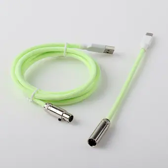 Directo de fábrica: cable USB en espiral de 4 y 5 pines, cable de carga Type-C en espiral para teclado mecánico