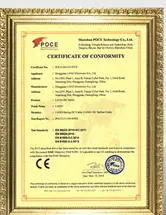 LANO Cable certificate 4