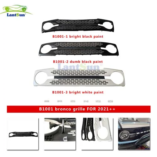 B1001 Ford BRONCO Center Mesh Front Face view 6