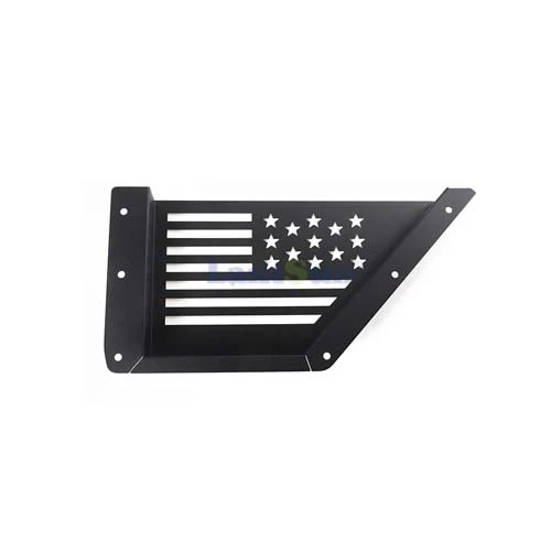B1012 FORD-BRONCO-21-front-door-storage Box-2/4-door-black-metal-model-US-flag view 4
