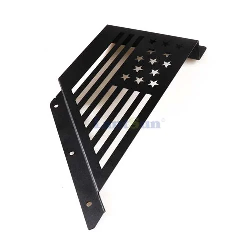 B1012 FORD-BRONCO-21-front-door-storage Box-2/4-door-black-metal-model-US-flag view 5