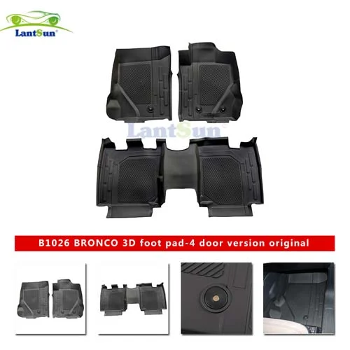 B1026 Ford Spirited Horse-Bronco-21-3D Foot Mats-4-door Version-original Model view 6