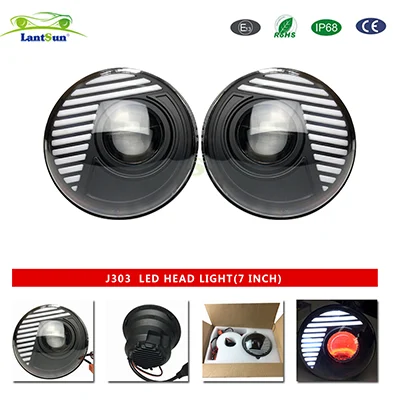J303 كشاف أمامي LED 7"