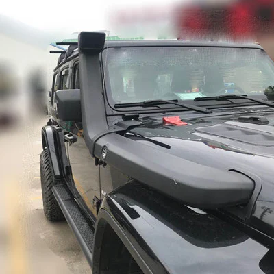 JL1170 شنوركل أسود من ABS لعبور المياه، جيب رانجلر JL 2018+