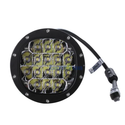 LED6080 كشاف عمل LED فائق السطوع بشعاع موضعي، IP67، 12 فولت 80 واط، للجرارات والشاحنات وجيب