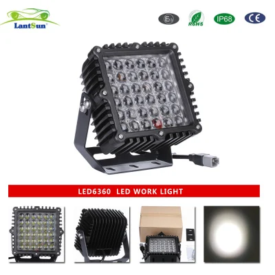 4 كشافات LED مقاس 4 بوصات 360 واط لسيارات SUV و4WD و4X4 والبيك أب والقوارب والشاحنات وجيب LED6360