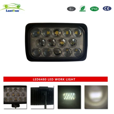 LED6480 كشاف عمل LED لجيب رانجلر بشعاع بعيد وقريب