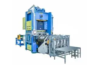 C-Frame Foil Container Machine supplied through LUMSOURCING sourcing service