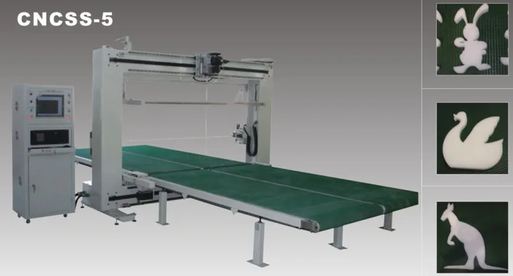 CNC SS-5 double knife blade foam cutting machine