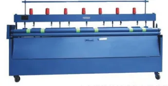 Straight line quilting machine