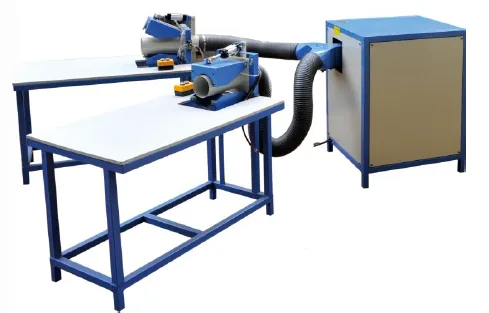 Automatic double head pillow filling machine