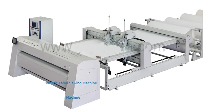 Double head single needle quilting machine