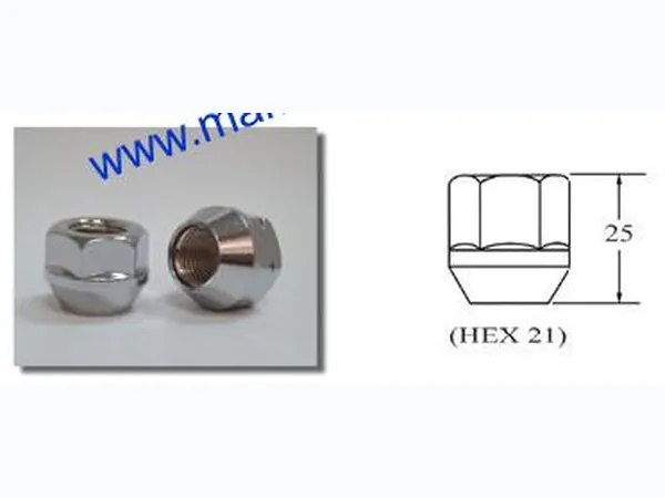Bulged Open Wheel Lug Nut