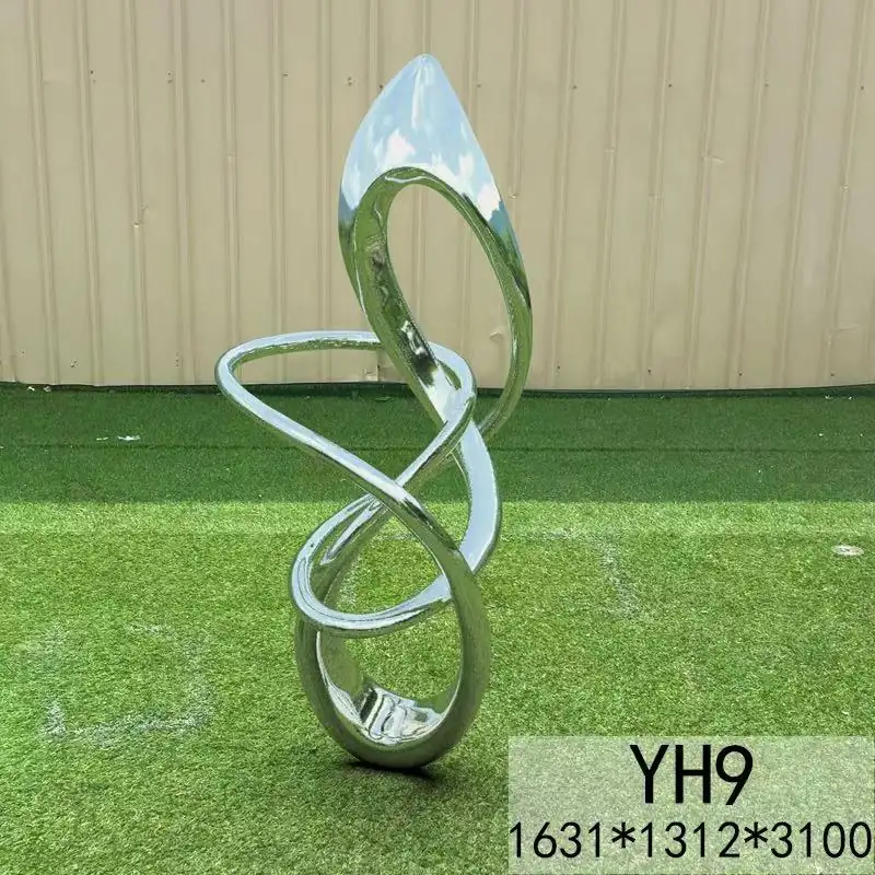 抽象的なステンレス鋼の装飾-YH9
