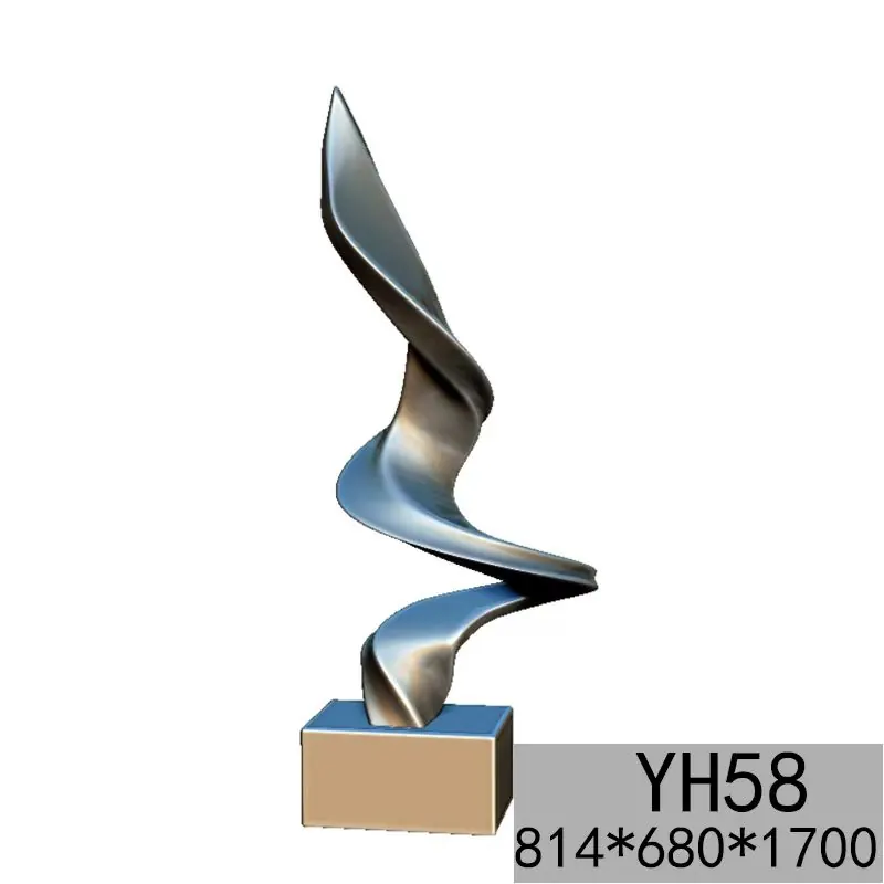 抽象的なステンレス鋼の装飾-YH58