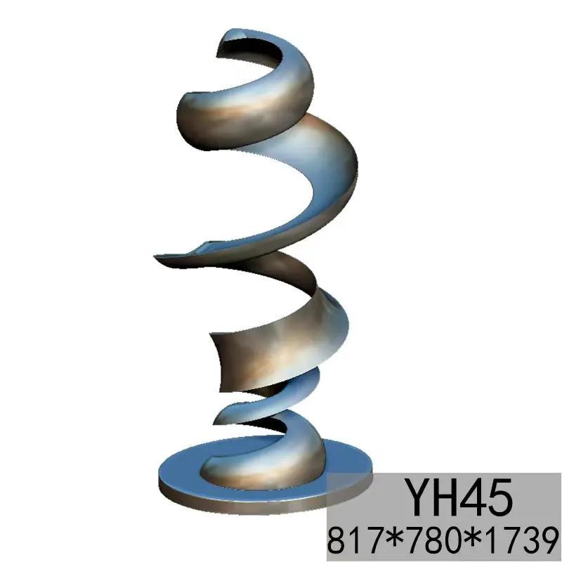 抽象的なステンレス鋼の装飾-YH45