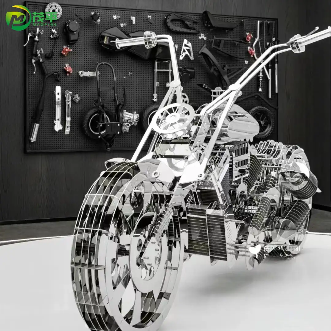 Motocicleta de acero inoxidable