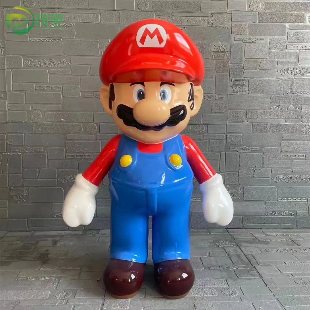 スーパーマリオ グラスファイバー彫刻