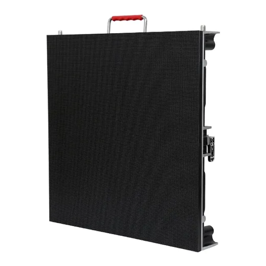 Front view of the slim aluminium die-cast cabinet with high quality black LED lamp module