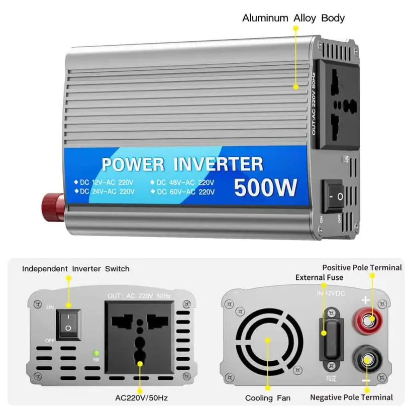 500W Modified Sine Wave DC to AC Voltage Converter detail 7