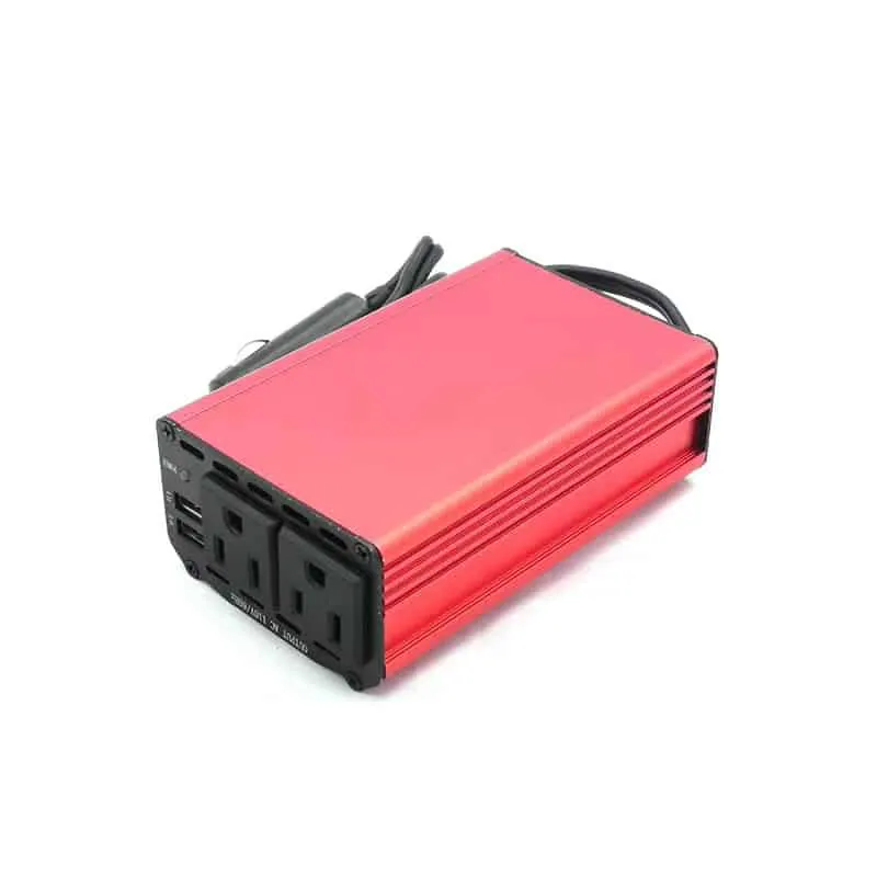 300W Modified Sine Wave Power Inverter with EU, Dual American Sockets USB QC 3.0 5.4A view 6