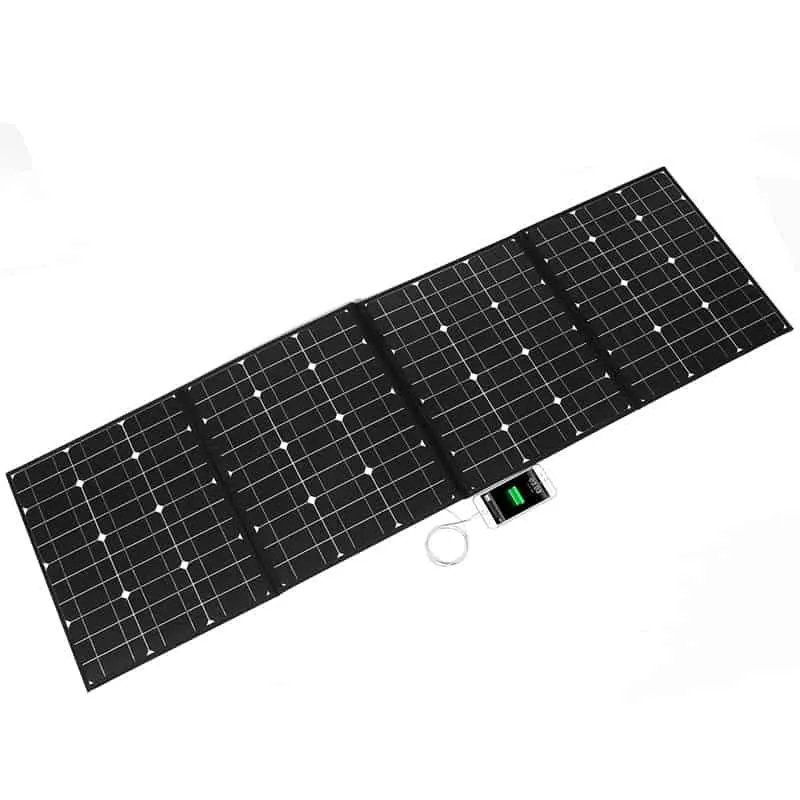 150W ポータブル折りたたみ式単結晶ソーラー パネル