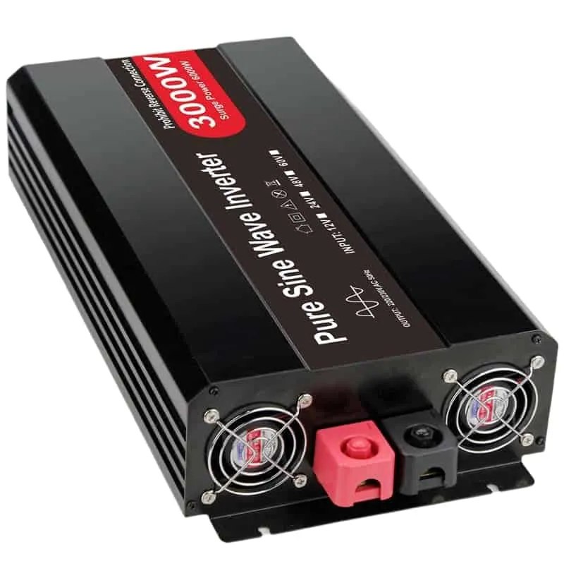 3000W DC12V/24V/48V to AC 110V/220V Pure Sine Wave Power Inverter for Home with LCD Display view 3