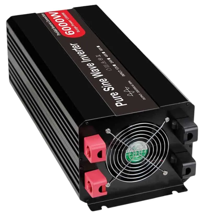 6000W DC 12V/24V/48V to AC 110V/220V Pure Sine Wave Power Inverter for Home with LCD Display view 3
