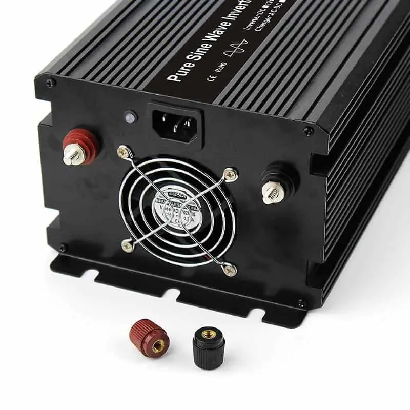 DC 12V/24V to AC 110V/220V Pure Sine Wave 3000 Watt Inverter with Charger UPS LCD Display view 4