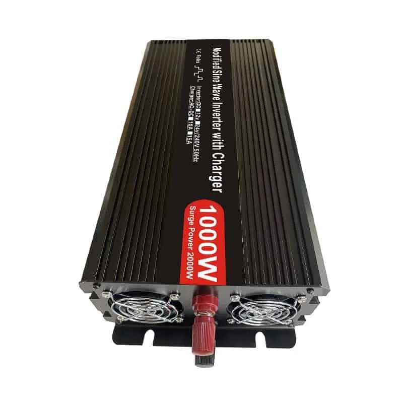 DC 12V/24V to AC 110V/220V Modified Sine Wave 1000W Power Inverter with Charger&UPS LCD Display view 2