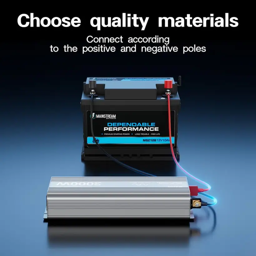 3000W DC 12V / 24V / 48V إلى AC 110V / 220V عاكس الطاقة لموجة جيبية نقية مع شاشة LCD التفاصيل 5