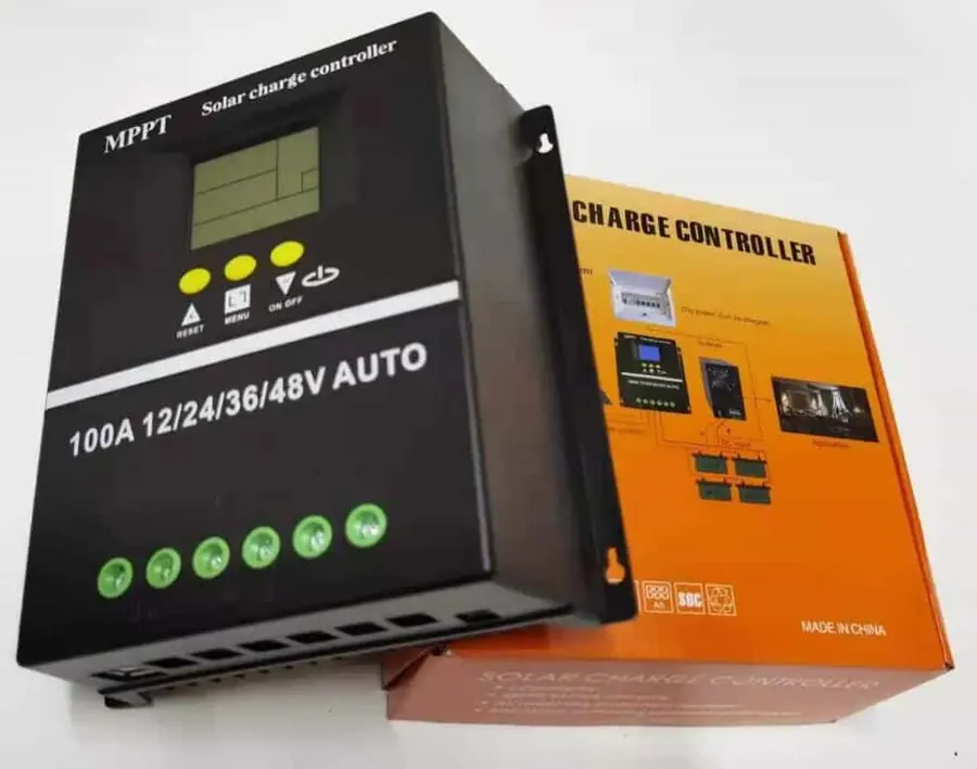 60A/80A/100A MPPT Solar Panel Charge Controller Regulator 12V/24V/36V/48V DC Dual-USB view 5