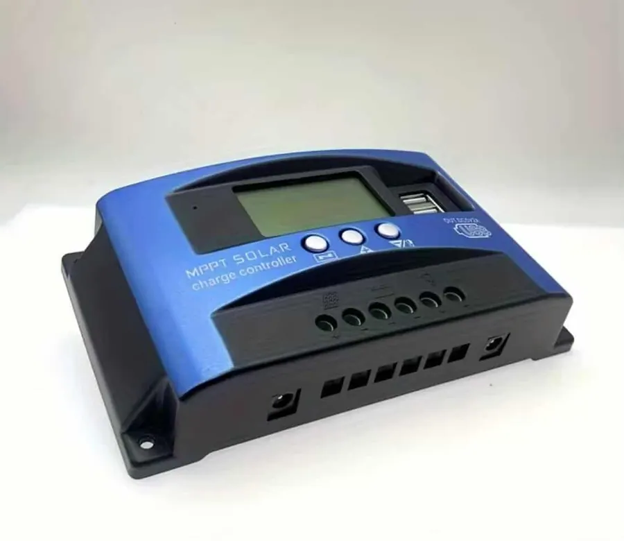 12V/24V 30A 40A 50A 60A 80A 100A Smart MPPT Solar Charge Controller with Dual USB Ports LCD Display view 2