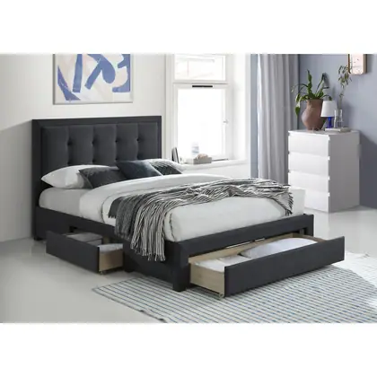 Seaford King Bett mit 3 Schubladen