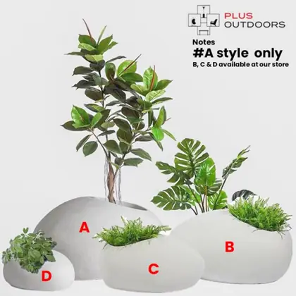 Рок-Шейп ФИБРЕГЛАСС HOME GARDEN POT FOR INDOOR & OUTDOOR USE MIXED