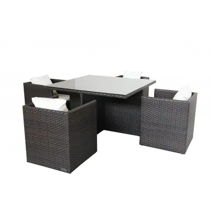 Outdoor Premium Comfort 5 Piece Dining Setting