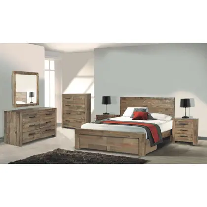 MELROSE QUEEN 4PCS BEDROOM SUITE MIT ENTWICKLUNGEN