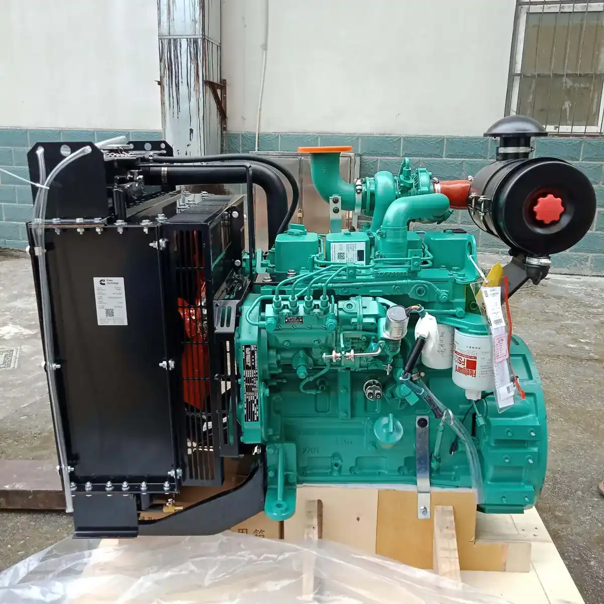 Cummins 4BT3.9-G2 36KW 48HP Generator Engine shown from another angle