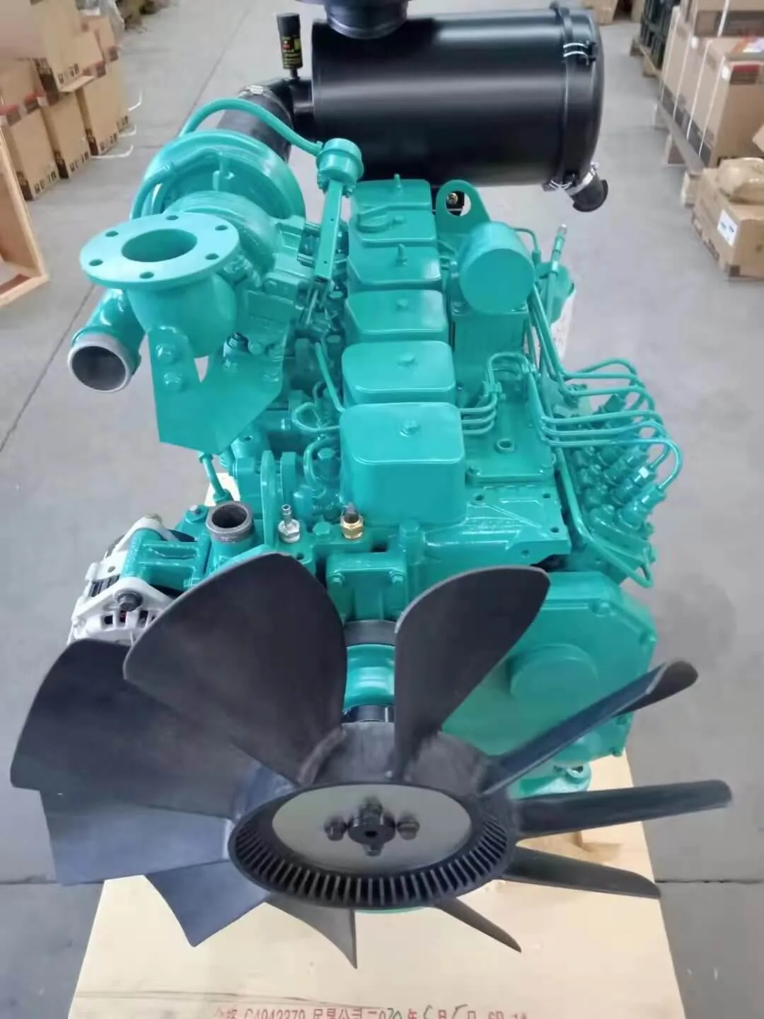 Cummins 6BTAA5.9 Generator Diesel Engine 140 kW Generator Engine Assembly shown from another angle