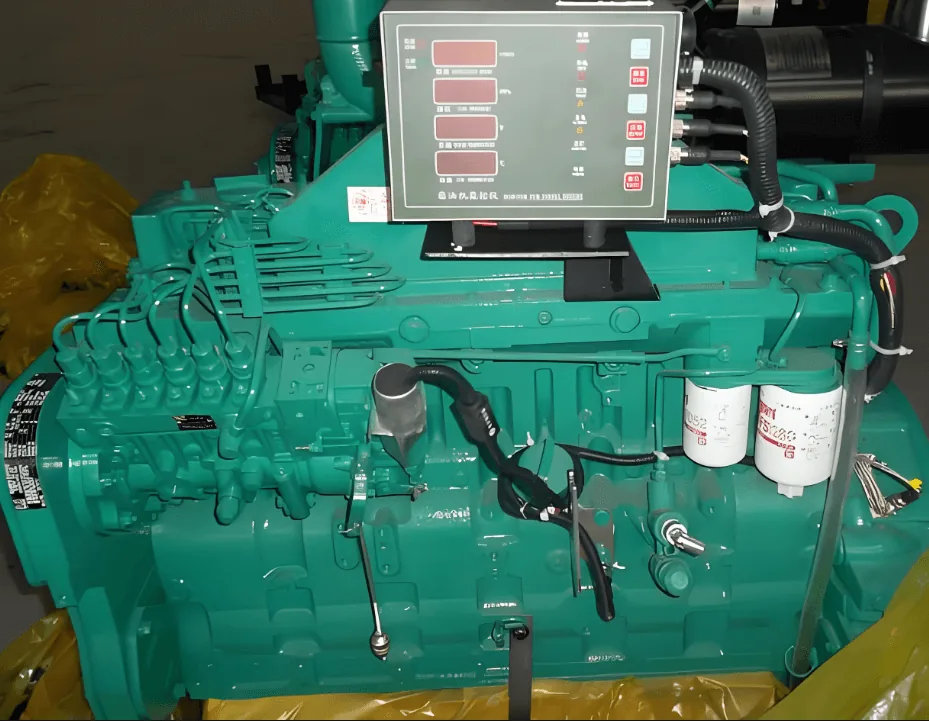 Cummins 6LTAA8.9 Generator Diesel Engine 220 kW Generator Engine Assembly shown from another angle