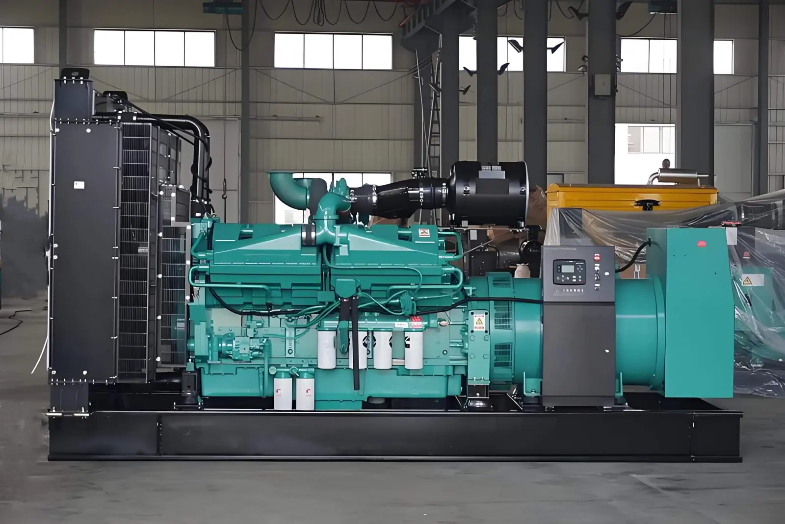 Cummins KT38-G 60Hz 680KW 850KVA Generator shown from another angle