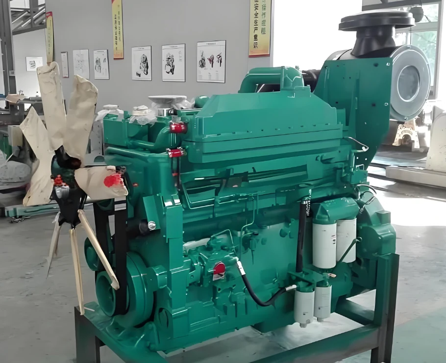 Cummins KTA19 Generator Diesel Engine 370 kW Generator Engine Assembly shown from another angle
