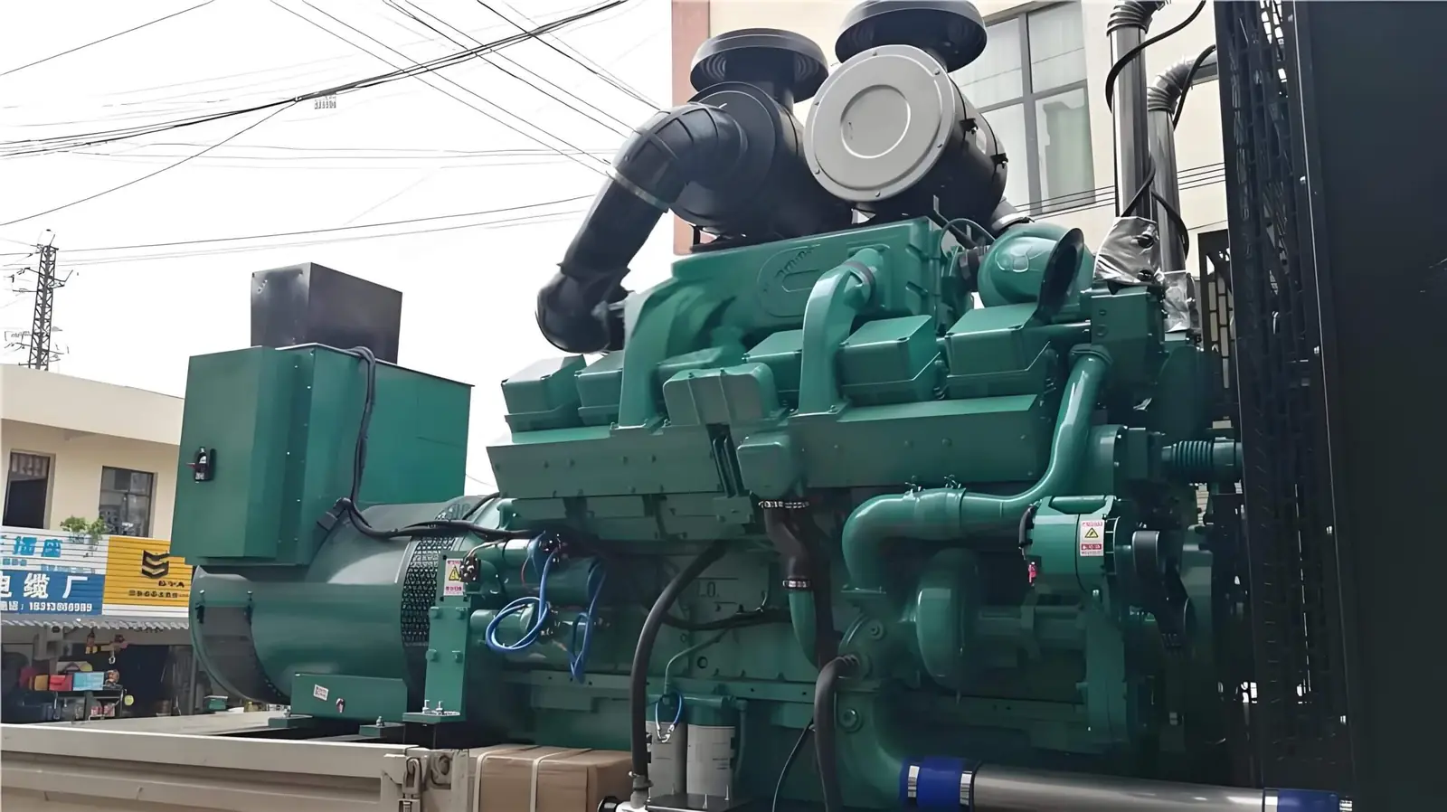 Cummins KTA38-G1 635KW 800KVA Generator shown from another angle