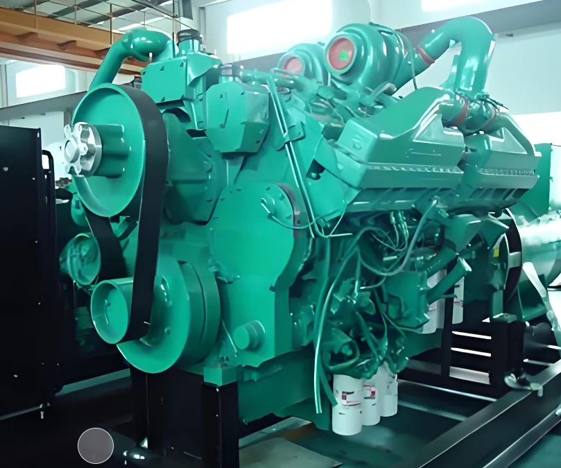 Cummins KTA50 Generator Diesel Engine 1400 kW Generator Engine Assembly shown from another angle
